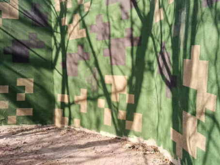 防城港外墙围迷彩喷涂 聚焦工业园区围墙