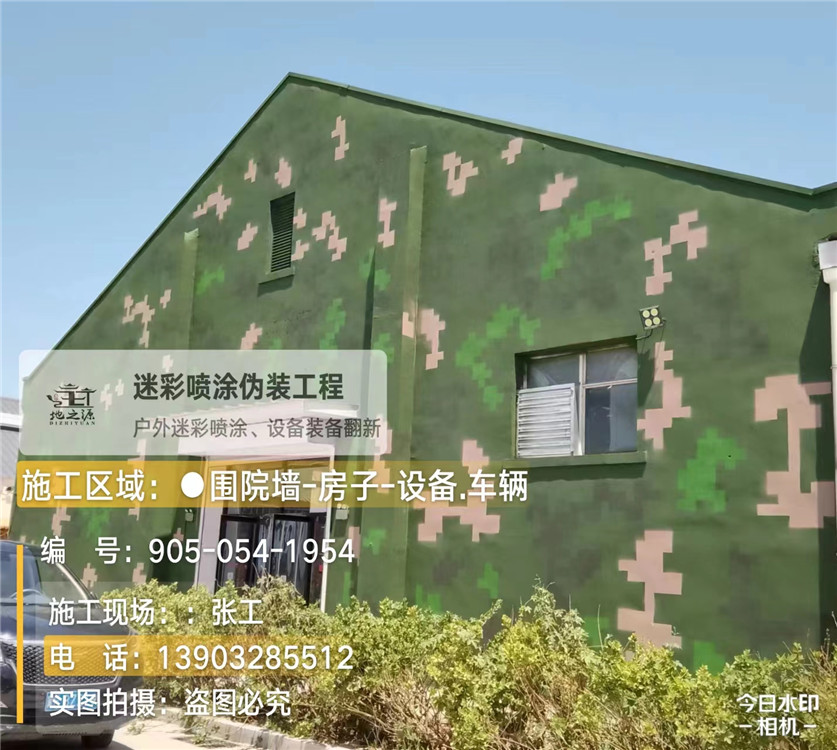 防城港外墙数码迷彩漆施工报价清单（100㎡标准墙面测算）